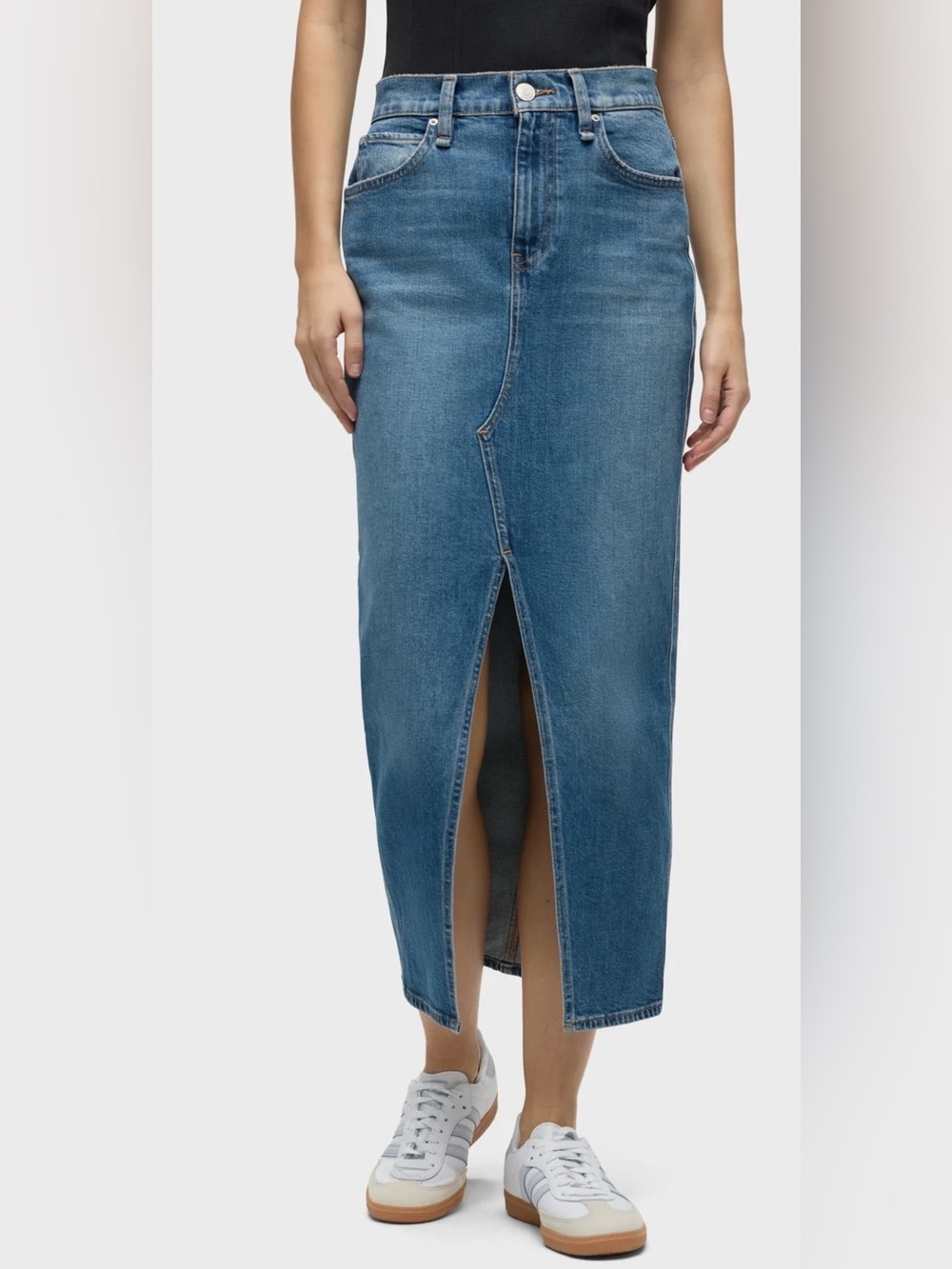 Hudson Size 26 Reconstructed Denim Skirt in Lucen